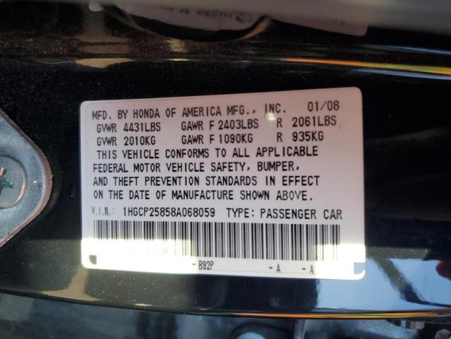 Photo 11 VIN: 1HGCP25858A068059 - HONDA ACCORD EXL 