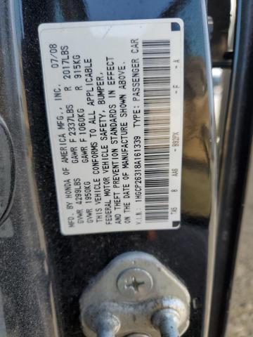 Photo 11 VIN: 1HGCP26318A161339 - HONDA ACCORD 