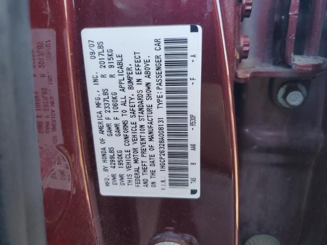 Photo 11 VIN: 1HGCP26328A008131 - HONDA ACCORD 