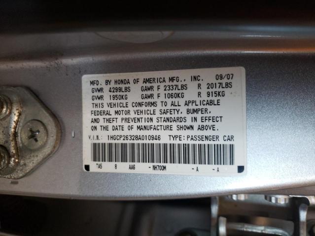 Photo 11 VIN: 1HGCP26328A010946 - HONDA ACCORD LX 