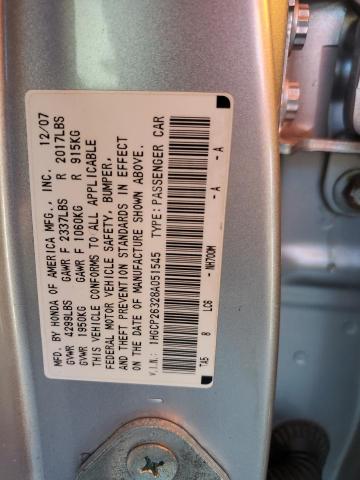 Photo 11 VIN: 1HGCP26328A051545 - HONDA ACCORD LX 