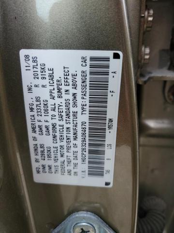 Photo 11 VIN: 1HGCP26329A064670 - HONDA ACCORD 