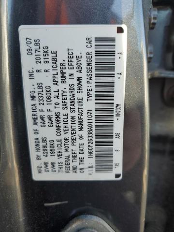 Photo 11 VIN: 1HGCP26338A011071 - HONDA ACCORD 