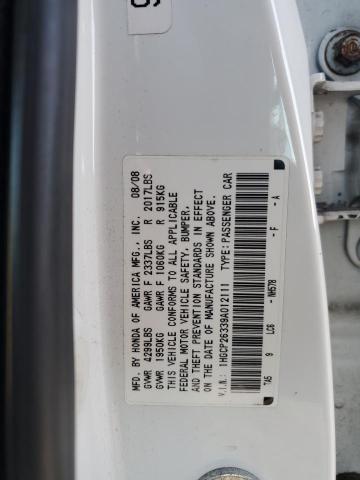 Photo 11 VIN: 1HGCP26339A012111 - HONDA ACCORD LX 