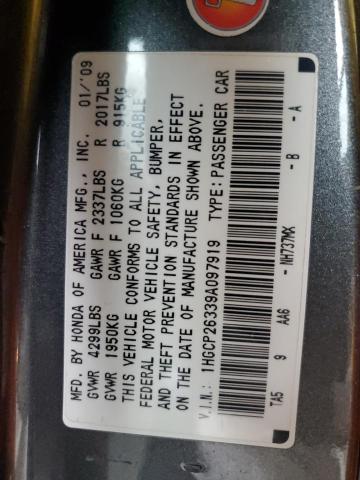 Photo 12 VIN: 1HGCP26339A097919 - HONDA ACCORD 