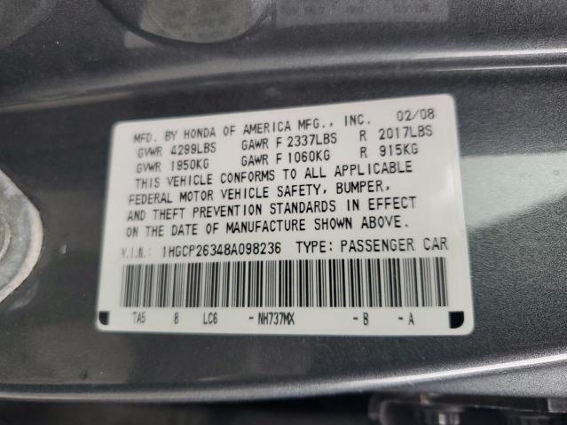 Photo 11 VIN: 1HGCP26348A098236 - HONDA ACCORD 