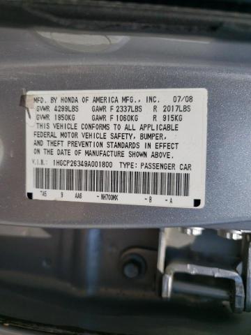 Photo 11 VIN: 1HGCP26349A001800 - HONDA ACCORD LX 