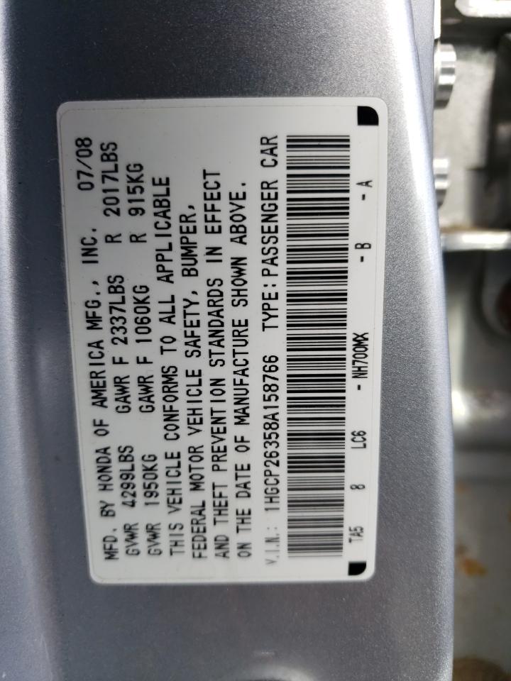 Photo 11 VIN: 1HGCP26358A158766 - HONDA ACCORD 