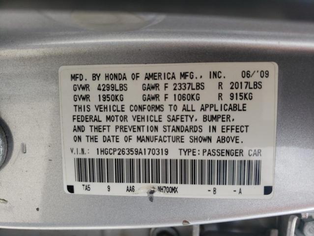 Photo 12 VIN: 1HGCP26359A170319 - HONDA ACCORD 