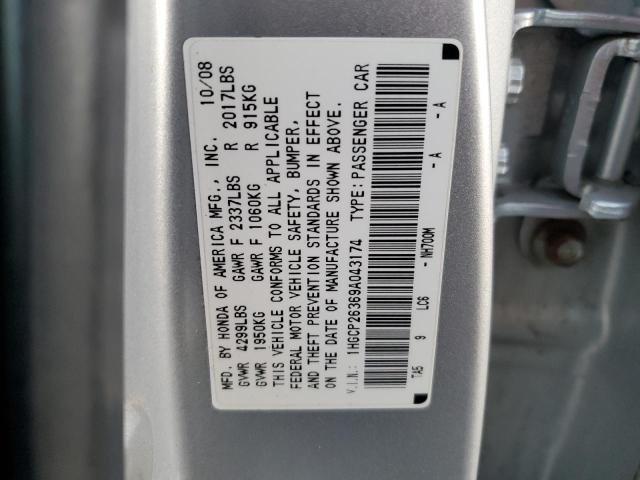 Photo 11 VIN: 1HGCP26369A043174 - HONDA ACCORD 