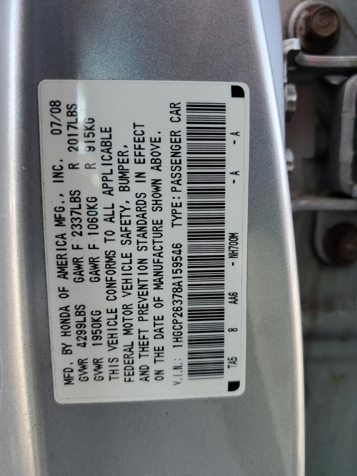 Photo 12 VIN: 1HGCP26378A159546 - HONDA ACCORD 