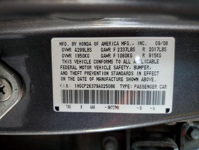 Photo 11 VIN: 1HGCP26379A025086 - HONDA ACCORD LX 