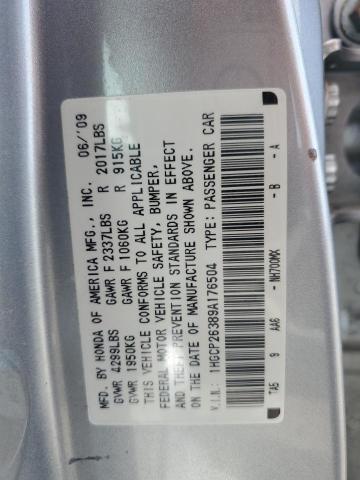 Photo 11 VIN: 1HGCP26389A176504 - HONDA ACCORD 