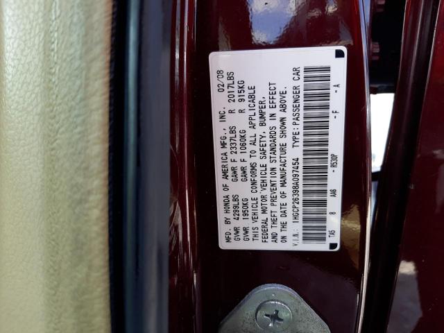 Photo 12 VIN: 1HGCP26398A097454 - HONDA ACCORD LX 