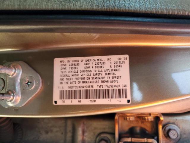 Photo 11 VIN: 1HGCP26399A200678 - HONDA ACCORD 