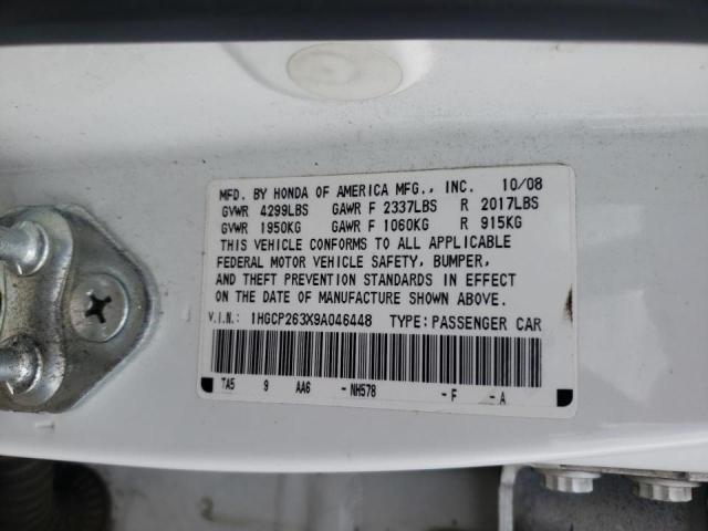 Photo 9 VIN: 1HGCP263X9A046448 - HONDA ACCORD LX 