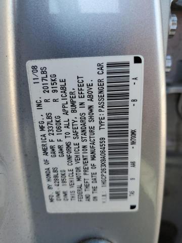 Photo 11 VIN: 1HGCP263X9A064559 - HONDA ACCORD LX 