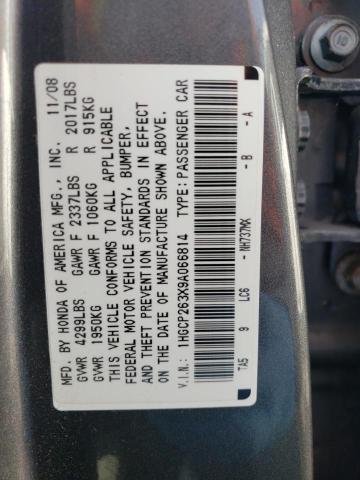 Photo 11 VIN: 1HGCP263X9A066814 - HONDA ACCORD 