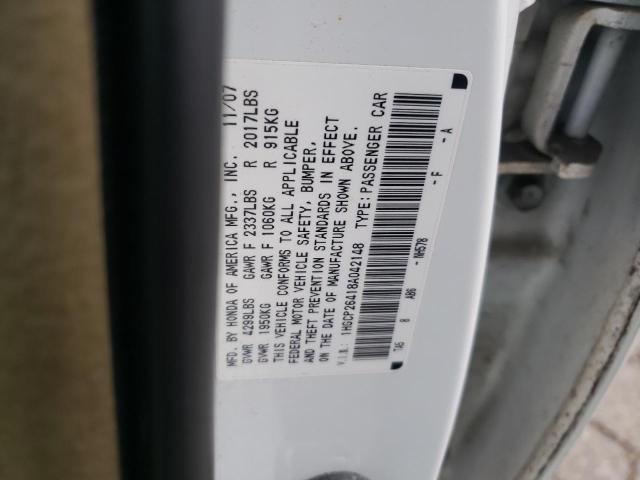 Photo 12 VIN: 1HGCP26418A042148 - HONDA ACCORD LXP 