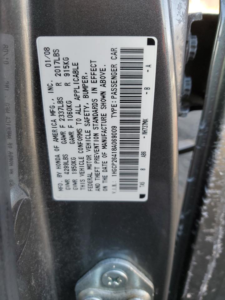 Photo 12 VIN: 1HGCP26418A069009 - HONDA ACCORD 