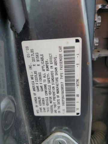 Photo 11 VIN: 1HGCP26419A098317 - HONDA ACCORD LXP 