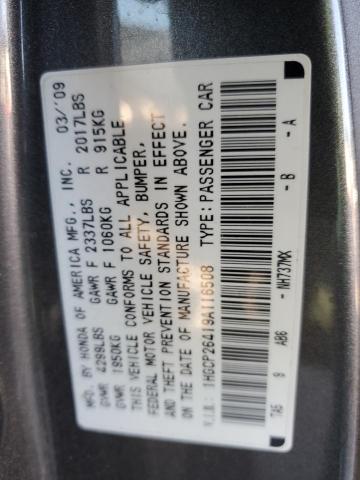 Photo 11 VIN: 1HGCP26419A116508 - HONDA ACCORD LXP 