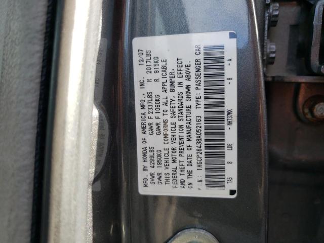 Photo 11 VIN: 1HGCP26438A052163 - HONDA ACCORD 