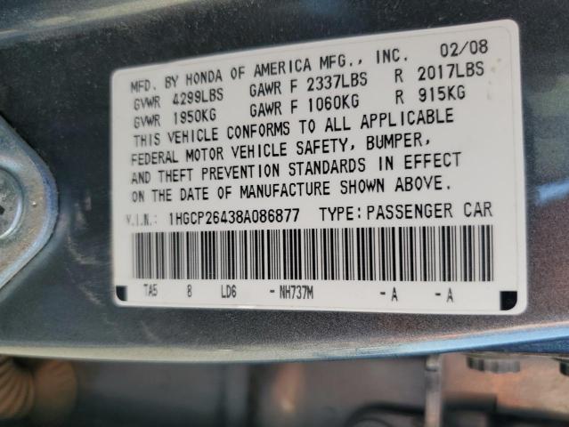 Photo 11 VIN: 1HGCP26438A086877 - HONDA ACCORD LXP 