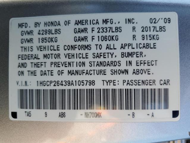 Photo 11 VIN: 1HGCP26439A105798 - HONDA ACCORD LXP 