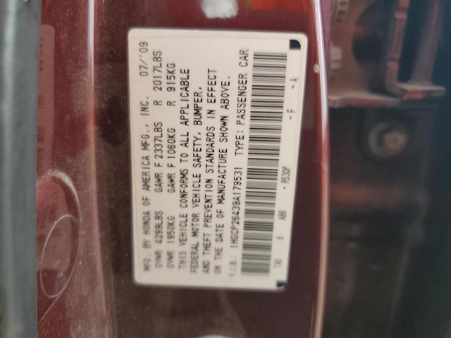 Photo 12 VIN: 1HGCP26439A179531 - HONDA ACCORD LXP 