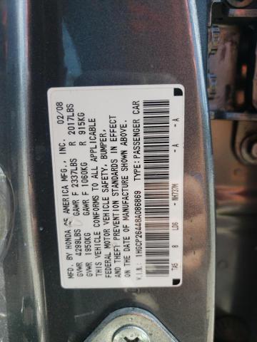 Photo 12 VIN: 1HGCP26448A086869 - HONDA ACCORD LXP 