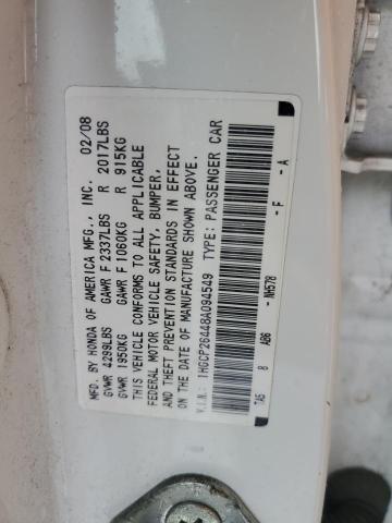 Photo 11 VIN: 1HGCP26448A094549 - HONDA ACCORD 