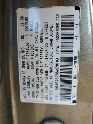 Photo 11 VIN: 1HGCP26458A078103 - HONDA ACCORD 