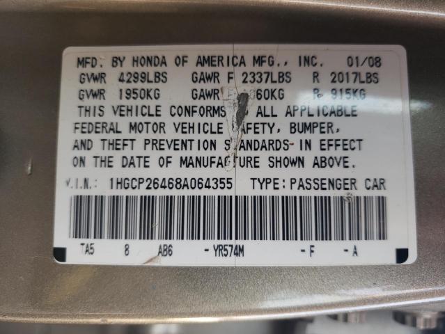 Photo 11 VIN: 1HGCP26468A064355 - HONDA ACCORD LXP 