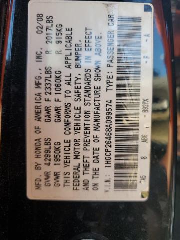 Photo 11 VIN: 1HGCP26468A099574 - HONDA ACCORD LXP 