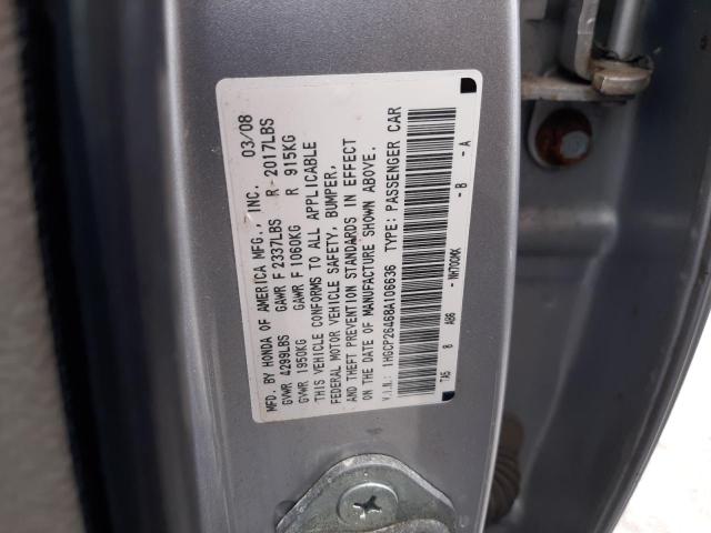 Photo 11 VIN: 1HGCP26468A106636 - HONDA ACCORD LXP 