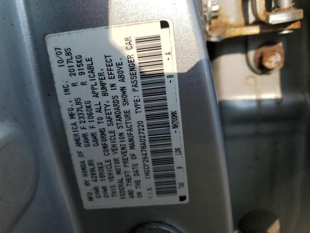 Photo 12 VIN: 1HGCP26478A027220 - HONDA ACCORD 