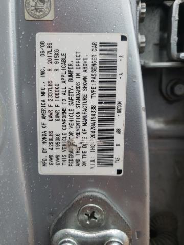 Photo 9 VIN: 1HGCP26478A154338 - HONDA ACCORD LXP 