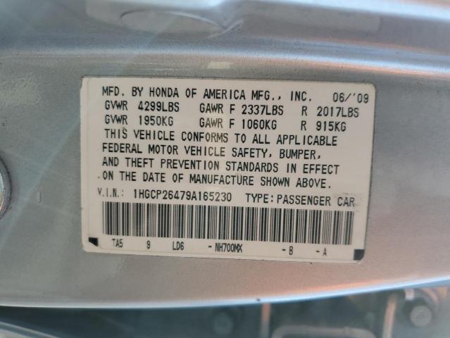 Photo 11 VIN: 1HGCP26479A165230 - HONDA ACCORD LXP 