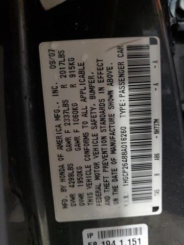 Photo 11 VIN: 1HGCP26488A016260 - HONDA ACCORD 