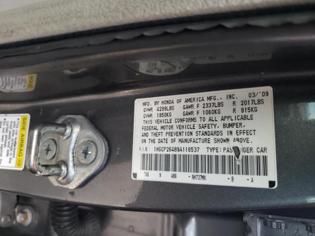 Photo 9 VIN: 1HGCP26489A116537 - HONDA ACCORD LXP 