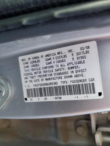 Photo 11 VIN: 1HGCP26498A086382 - HONDA ACCORD LXP 