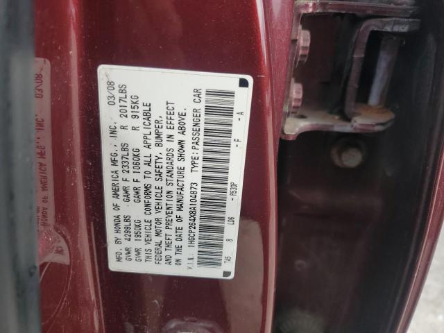 Photo 11 VIN: 1HGCP264X8A104873 - HONDA ACCORD 