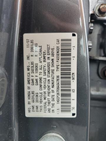 Photo 11 VIN: 1HGCP26708A047836 - HONDA ACCORD EX 