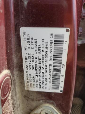 Photo 11 VIN: 1HGCP26729A097221 - HONDA ACCORD EX 