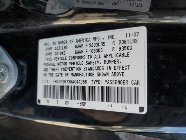 Photo 12 VIN: 1HGCP26738A044056 - HONDA ACCORD EX 