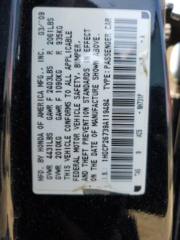 Photo 11 VIN: 1HGCP26739A119484 - HONDA ACCORD 