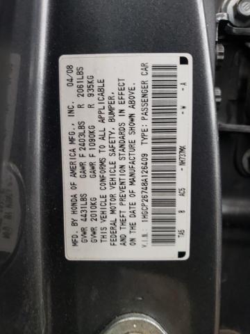 Photo 9 VIN: 1HGCP26748A126409 - HONDA ACCORD EX 