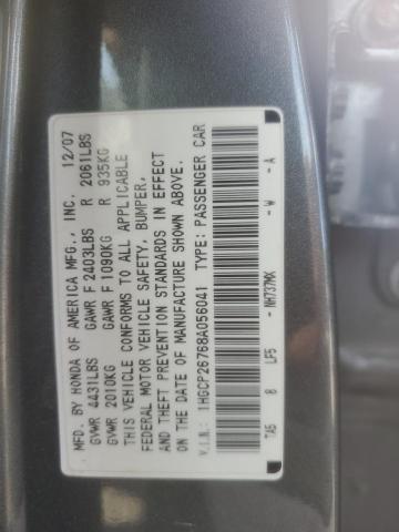 Photo 11 VIN: 1HGCP26768A056041 - HONDA ACCORD 