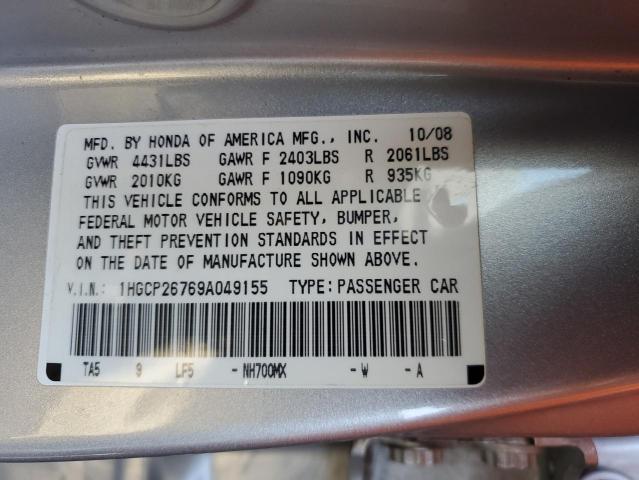 Photo 12 VIN: 1HGCP26769A049155 - HONDA ACCORD EX 